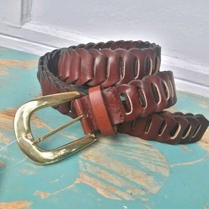 Belt Genuine Leather Mens Womens Multi Loop Buckle